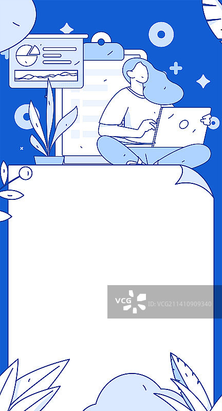 邀请好友进行测评调查扁平矢量概念运营插画图片素材