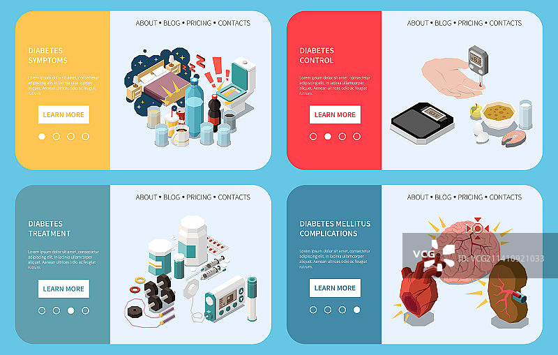 糖尿病2.5D素材图片素材