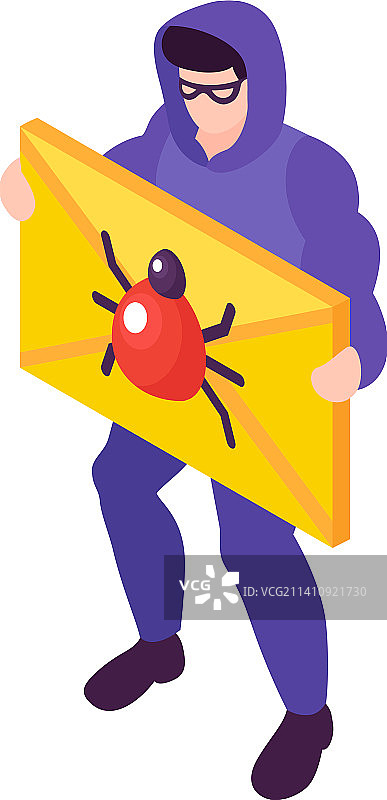 2.5D黑客概念图片素材