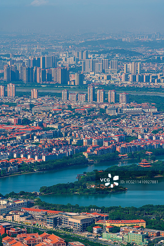 泉州清源山山顶俯瞰图图片素材