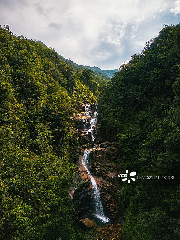 福建南平市武夷山市青龙大瀑布图片素材