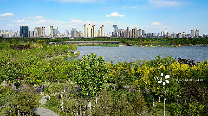 城市风景天津水西公园图片素材