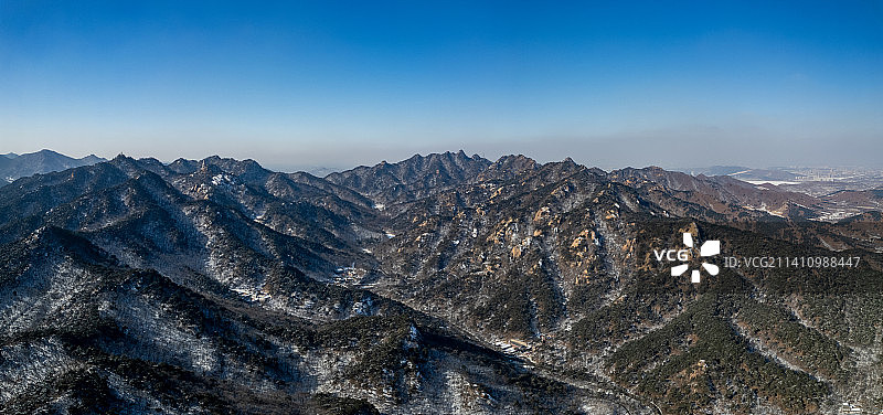 鞍山千山风景区航拍图片素材
