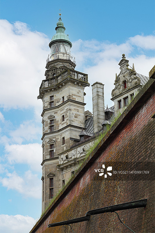 丹麦哥本哈根“哈姆雷特城堡”图片素材