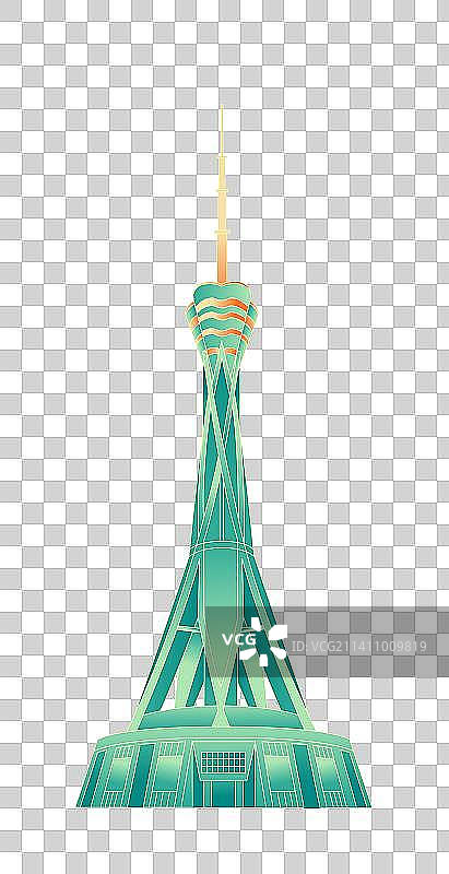 郑州城市地标建筑插画图片素材