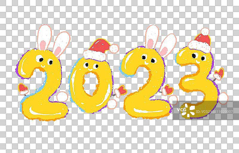 2023可爱创意数字图片素材