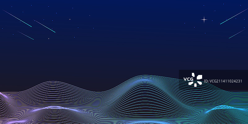 科技感抽象线条星空背景图片素材