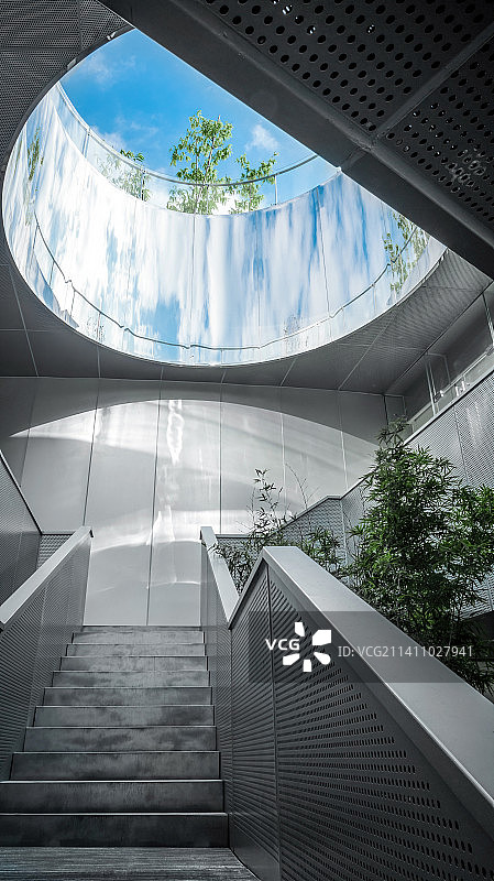 民法公园下沉空间图片素材