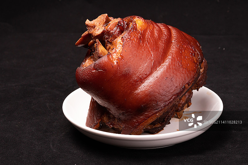 东坡肘子，传统美食，红烧猪肘图片素材