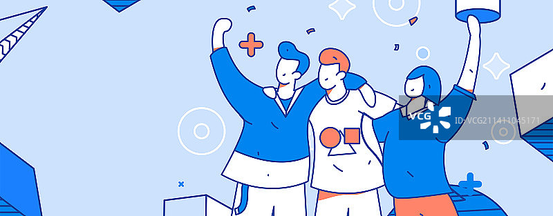 求职面试的人员扁平矢量概念运营插画图片素材