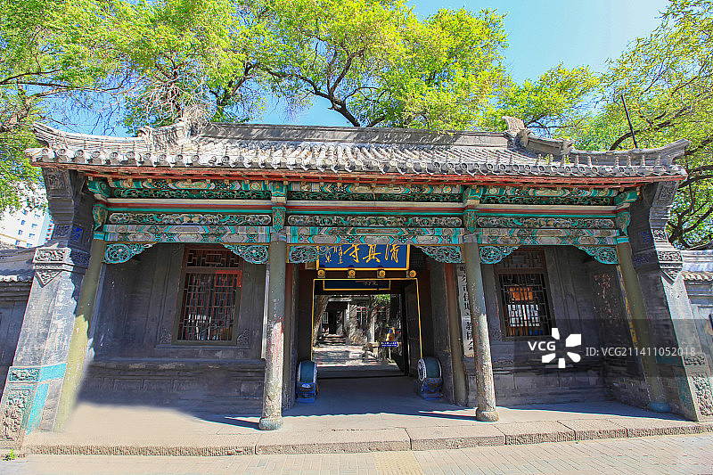 黑龙江齐齐哈尔卜奎清真寺：大门图片素材