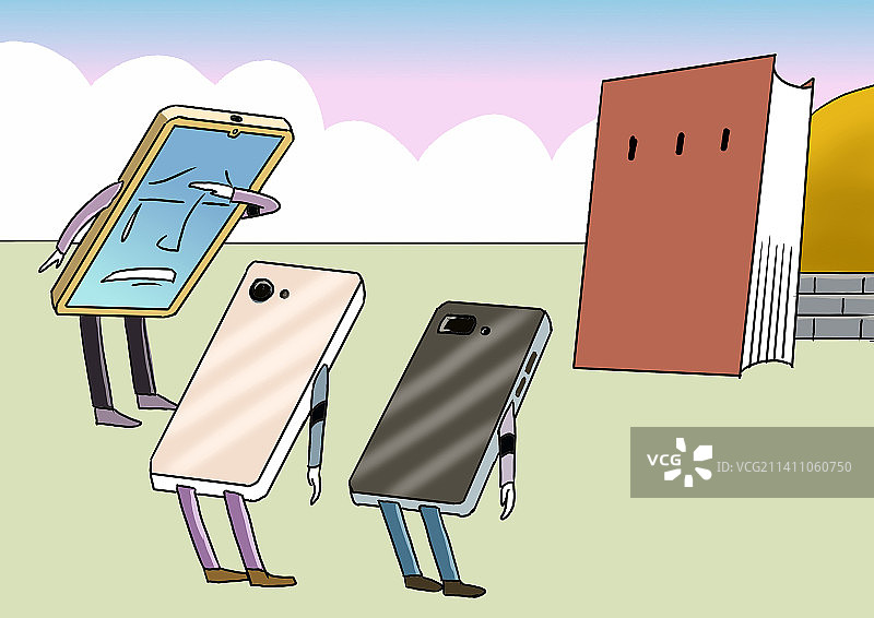 手机悼念逝去的图书图片素材