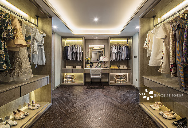 样板间衣帽间图片素材