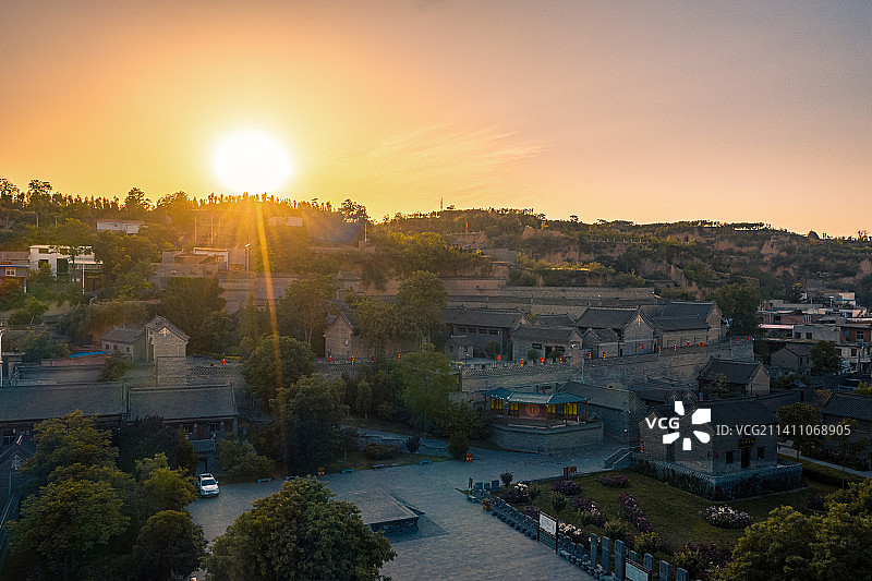 航拍郑州巩义康百万庄园图片素材