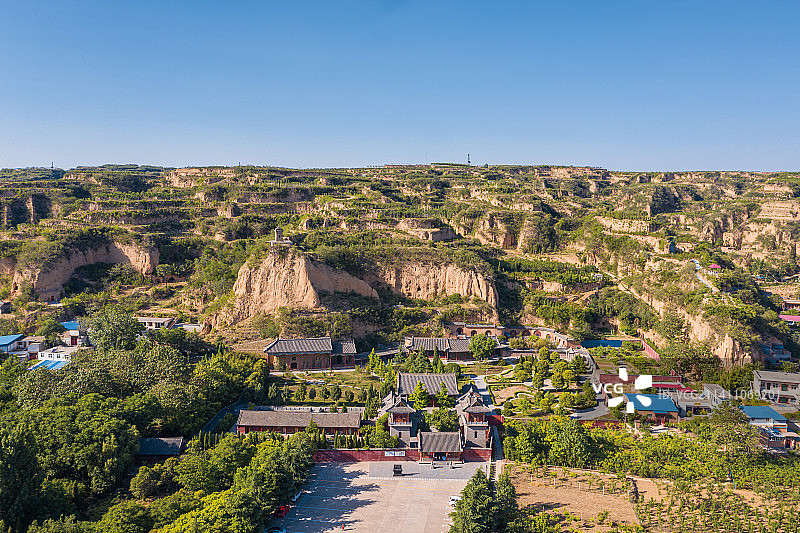 航拍郑州巩义石窟寺图片素材