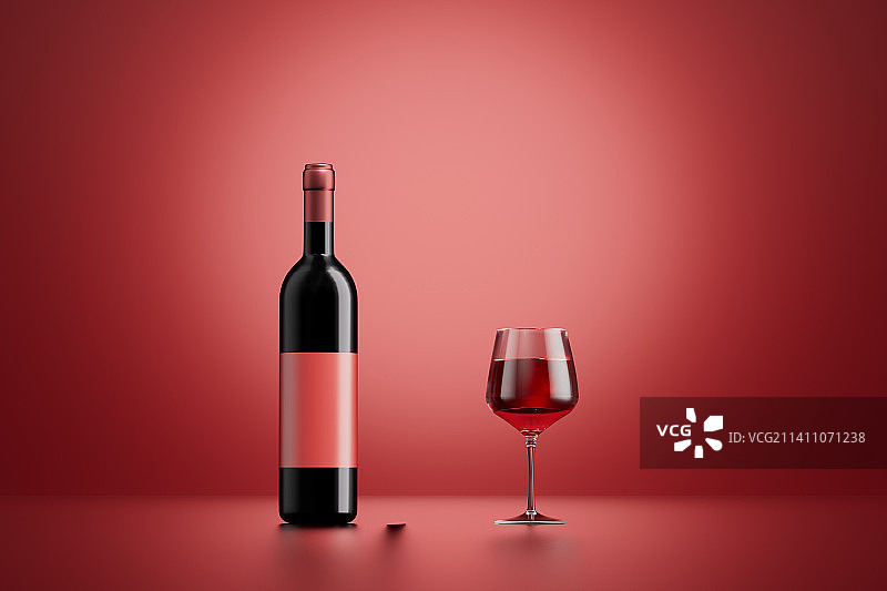 三维渲染的葡萄酒图片图片素材