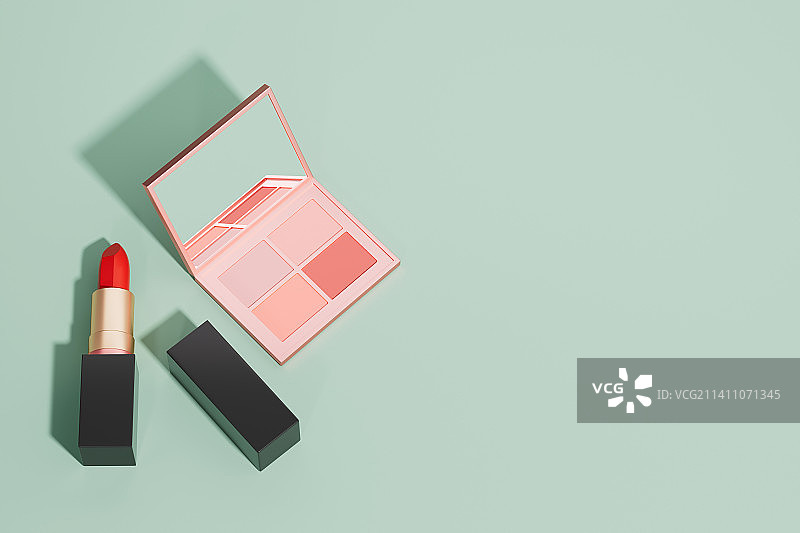 不同颜色风格的化妆品口红图片素材