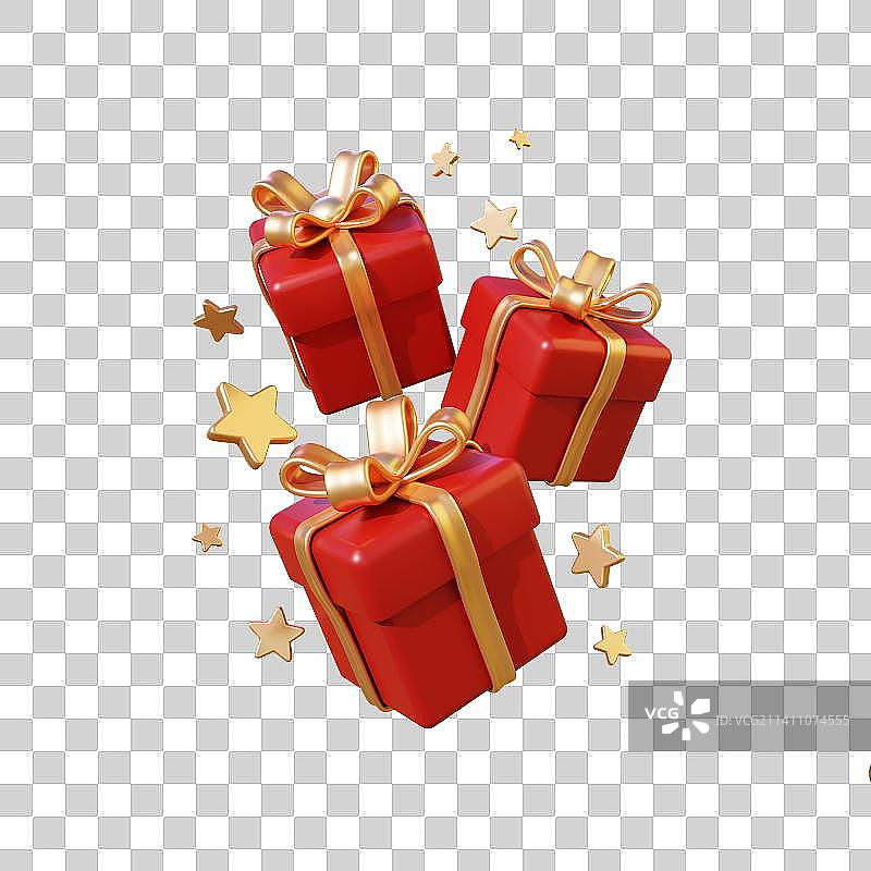 3D立体礼盒婚庆元素图片素材