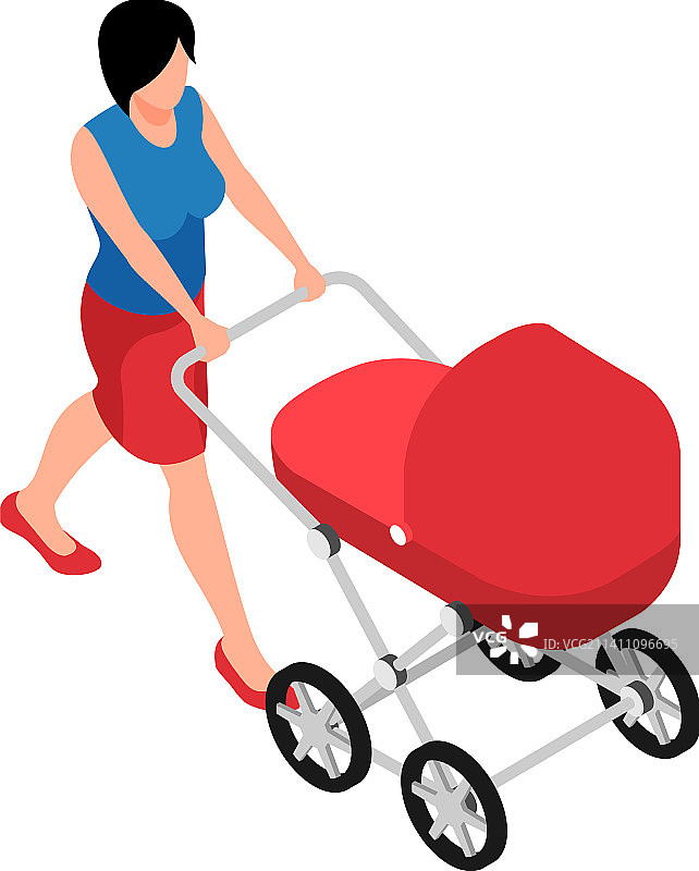 母亲等距图标图片素材