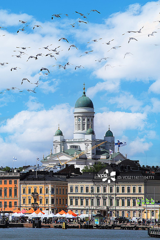 芬兰首都 赫尔辛基大教堂图片素材