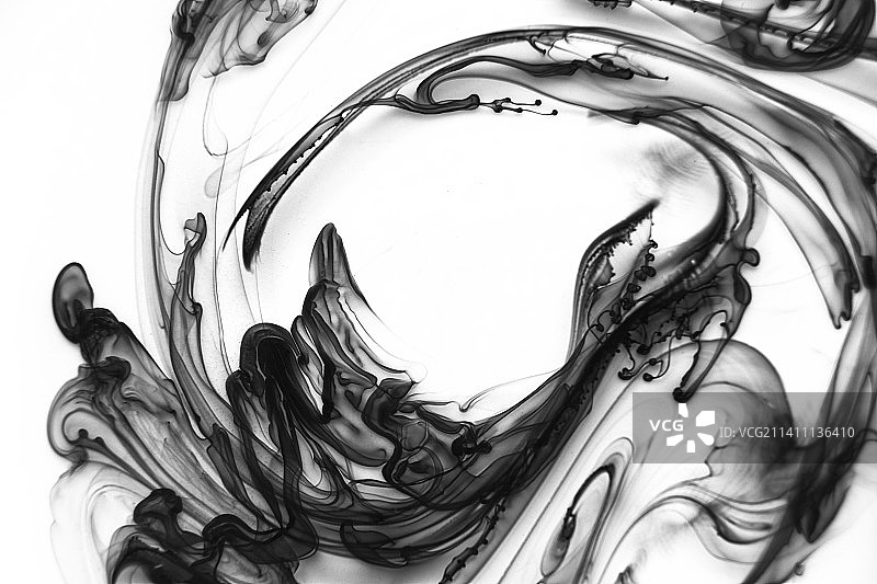 中国风抽象水墨流动肌理图图片素材