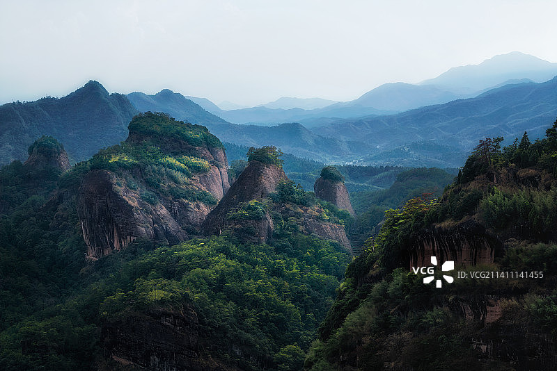 武夷山丹霞地貌特写图片素材