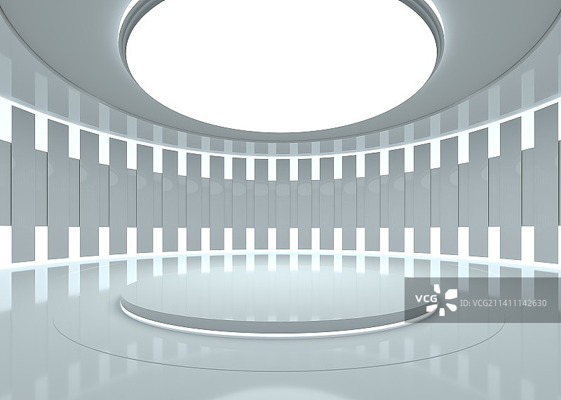 白色三维展示空间图片素材