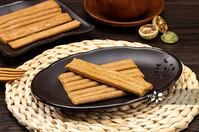 天津特色即食美食小吃甜点心：豆根糖图片素材