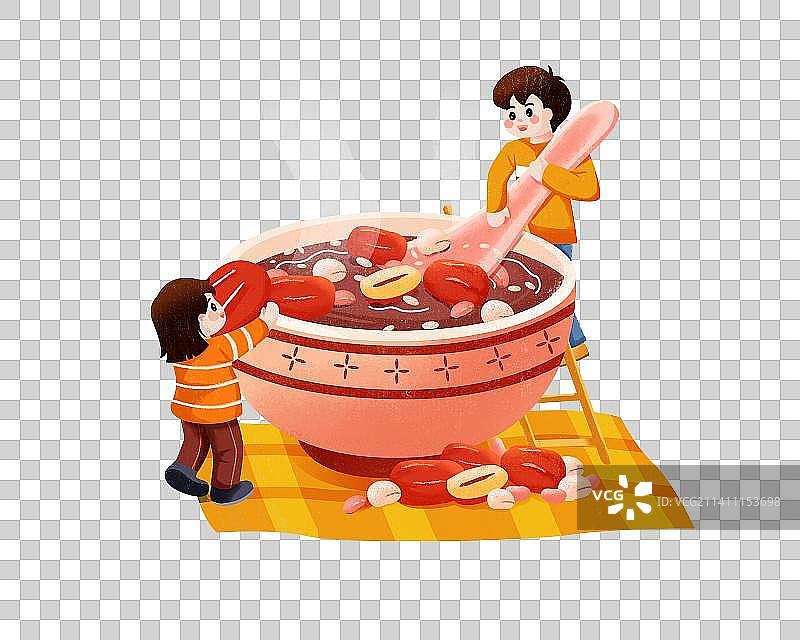 腊八节美食腊八粥插画图片素材