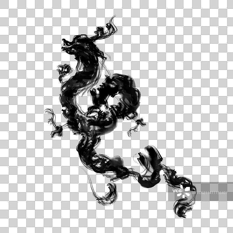 水墨龙素材图片素材