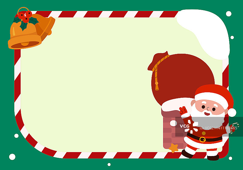 可爱萌圣诞节贴纸矢量插画图片素材