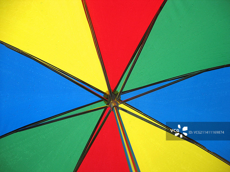 多色雨伞的全画幅照片图片素材