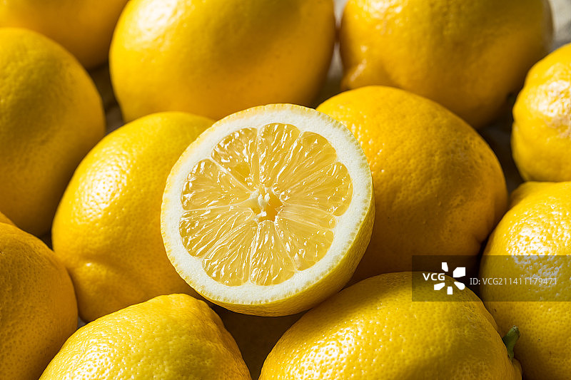美国柠檬特写镜头图片素材