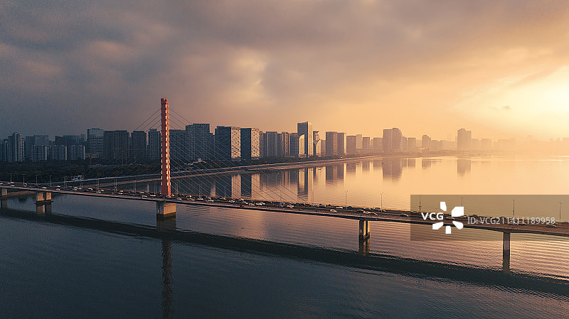 杭州市萧山区西兴大桥 钱塘江图片素材