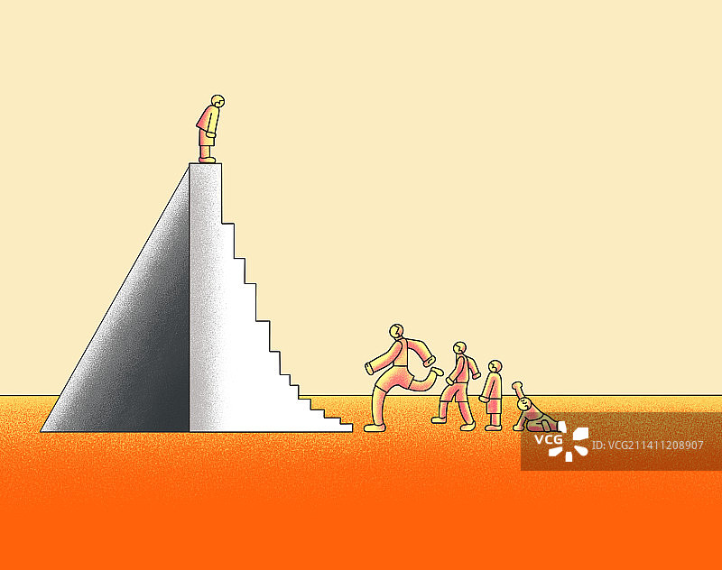 童年治愈上坡路的自己回忆成长教育人生图片素材