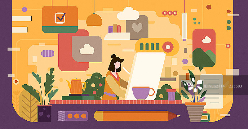 工作的设计师图片素材