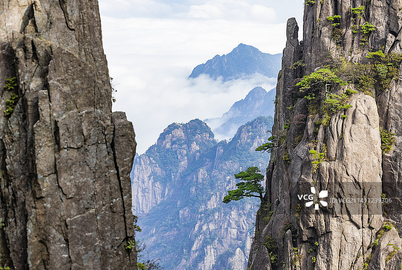 安徽黄山风景区自然风光图片素材