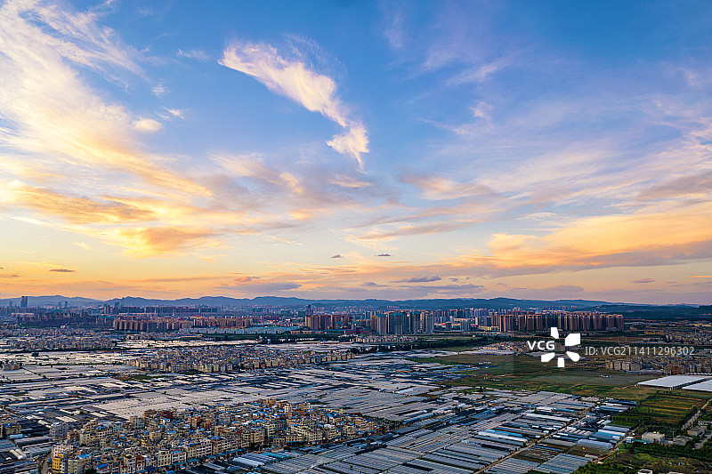 昆明呈贡洱海斗南湿地风光图片素材