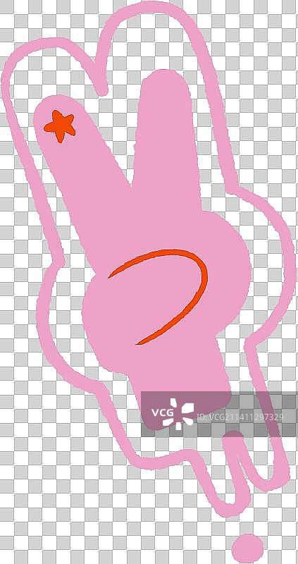 发射的小手图片素材