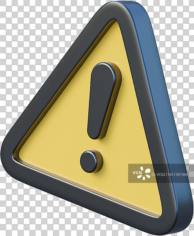 3D免抠警告警示预警提示图标图片素材