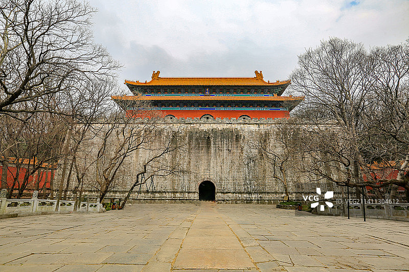 江苏省南京市明孝陵：方城和明楼图片素材