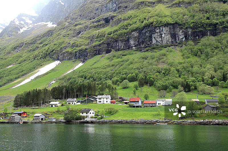 北欧 挪威“松恩峡湾风光”图片素材
