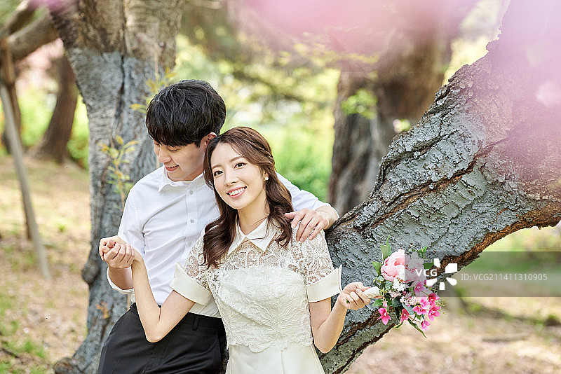 小婚礼，婚礼，韩国，幸福，婚姻，新郎，新娘图片素材