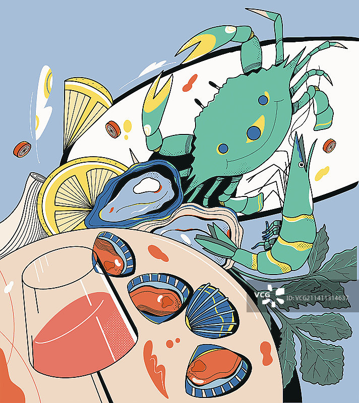 生腌海鲜图片素材