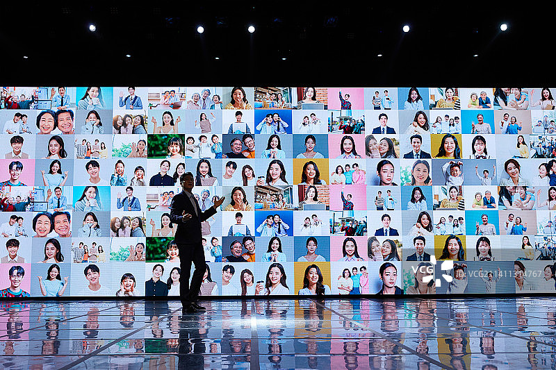 男人，演讲，发布会，连接，互联网，社区，分享图片素材