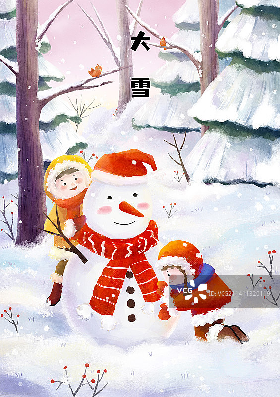 24节气之大雪图片素材