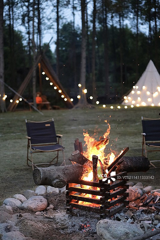 成都都江堰狐河营地图片素材