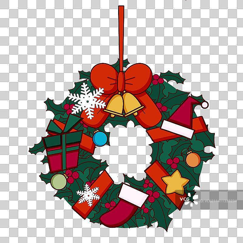 圣诞节-圣诞花环图片素材