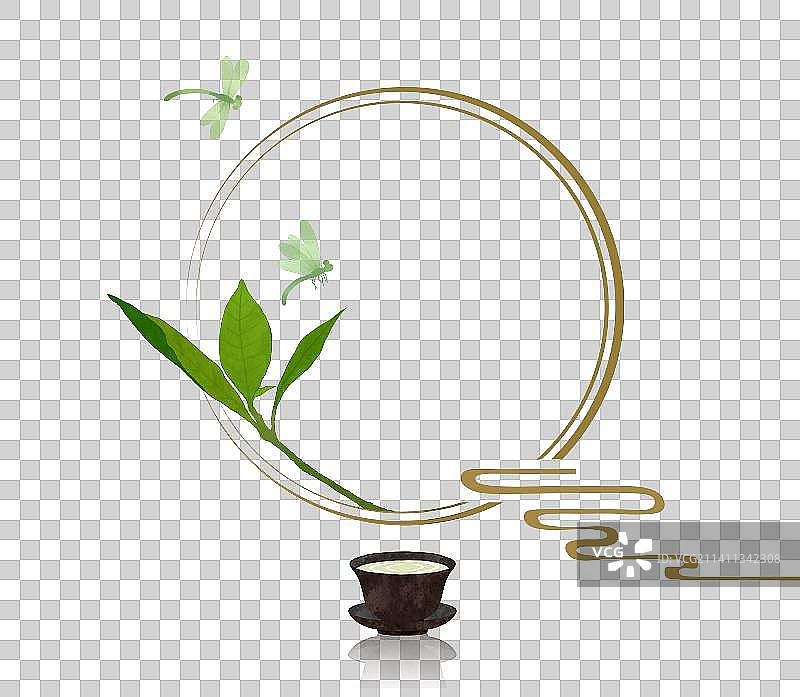 茶叶边框素材图片素材