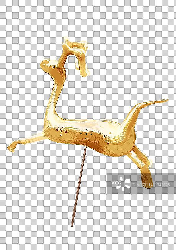 中国传统民间小吃吹糖人插画元素白色背景图片素材